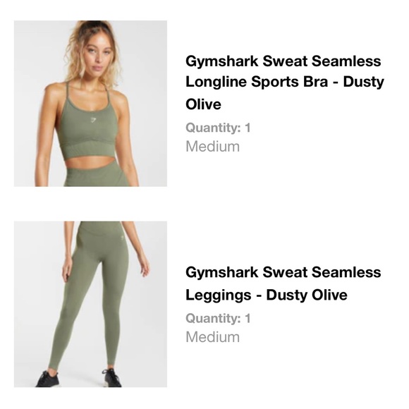 Gymshark Pants - Gym Shark Seamless Set-worn once